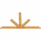 Ekena Millwork Saratoga Rough Sawn Timber Gable Bracket, Western Red Cedar, 96"W x 56"H x 2"D x 6"F, 14/12 Pitch GBW096X56X0206SAR00RWR - alternate 5